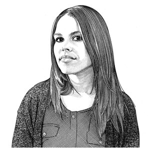 Randy Glass - Annual Reports, BIPOC, Black & White, Glamour, Pen & Ink, People, Portrait, Portraiture, Realistic, Stipple, Women