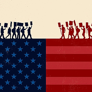 Rob Dobi - America, American Dream, American Flag, Broken, Division, Economic Recovery, Economy, Mess, Protest, Struggle, Tangled, Uncertainty, United States
