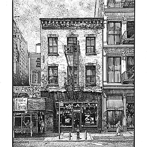 Andre Junget - Architecture, Cityscape, Historical, Ink, Line, Narrative, Pen & Ink, Scratch Board, Traditional, Urban