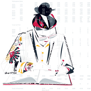 Andrea Cobb - Business, Decorative, Editorial, Education, Graphic, Line with Color, People, Stylized, Vector Art, Whimsical