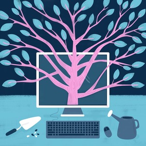 Shaw Nielsen - Business, Computer, Email, Growth, Keyboard, Mouse, Plants, Seed, Technology, Trees, Water