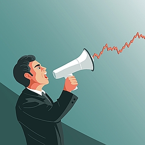 Christina Baeriswyl - Balance, Build, Business, Business People, Economy, Forecast, Future, Growth, Megaphone, Shout, Stock Market, Success, Suit, Trade Show, Trader
