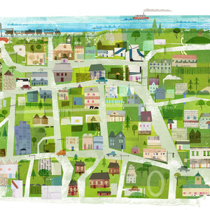 Maria Carluccio - Architecture, Cityscape, Collage, Digital, Editorial, Graphic, Landscape, Maps, Maps/Charts, Travel, Urban