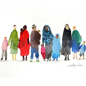 Maria Carluccio - Children, Design, Editorial, Elderly, Lifestyle, People, Vacation, Watercolor, Whimsical, Women
