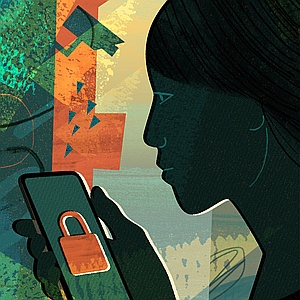 Dante Terzigni - AI, App, Artificial Intelligence, Big Brother, Big Data, Cyber Security, Dystopia, Futuristic, Privacy, Smart Phone, Surveillance, Technology, Texture